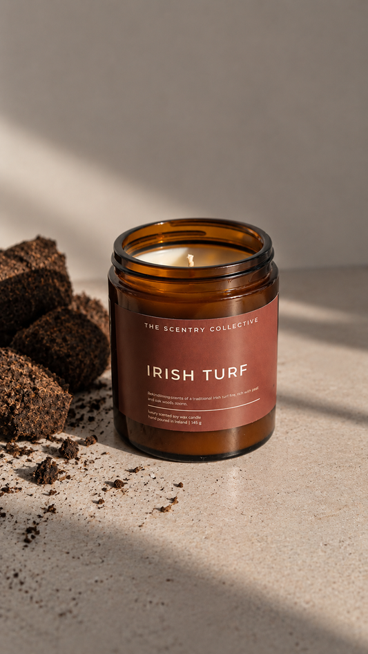 Irish Turf Fire Natural Wax Scented Candle