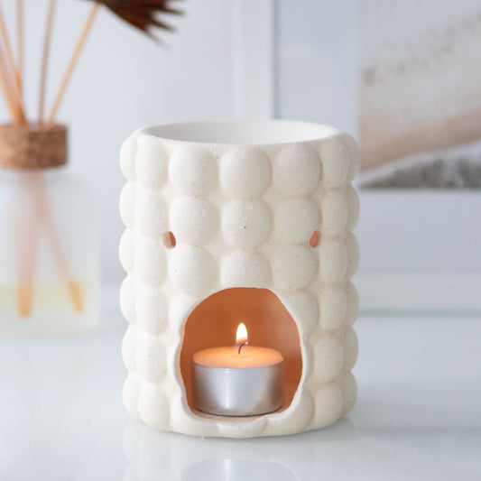 Cream Bubble Wax Melt Burner