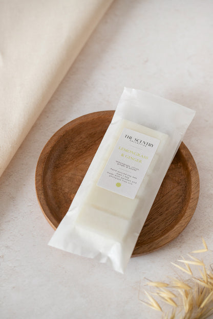 Lemongrass and Ginger Natural Soy Wax Melt Paraben and Phthalate Free