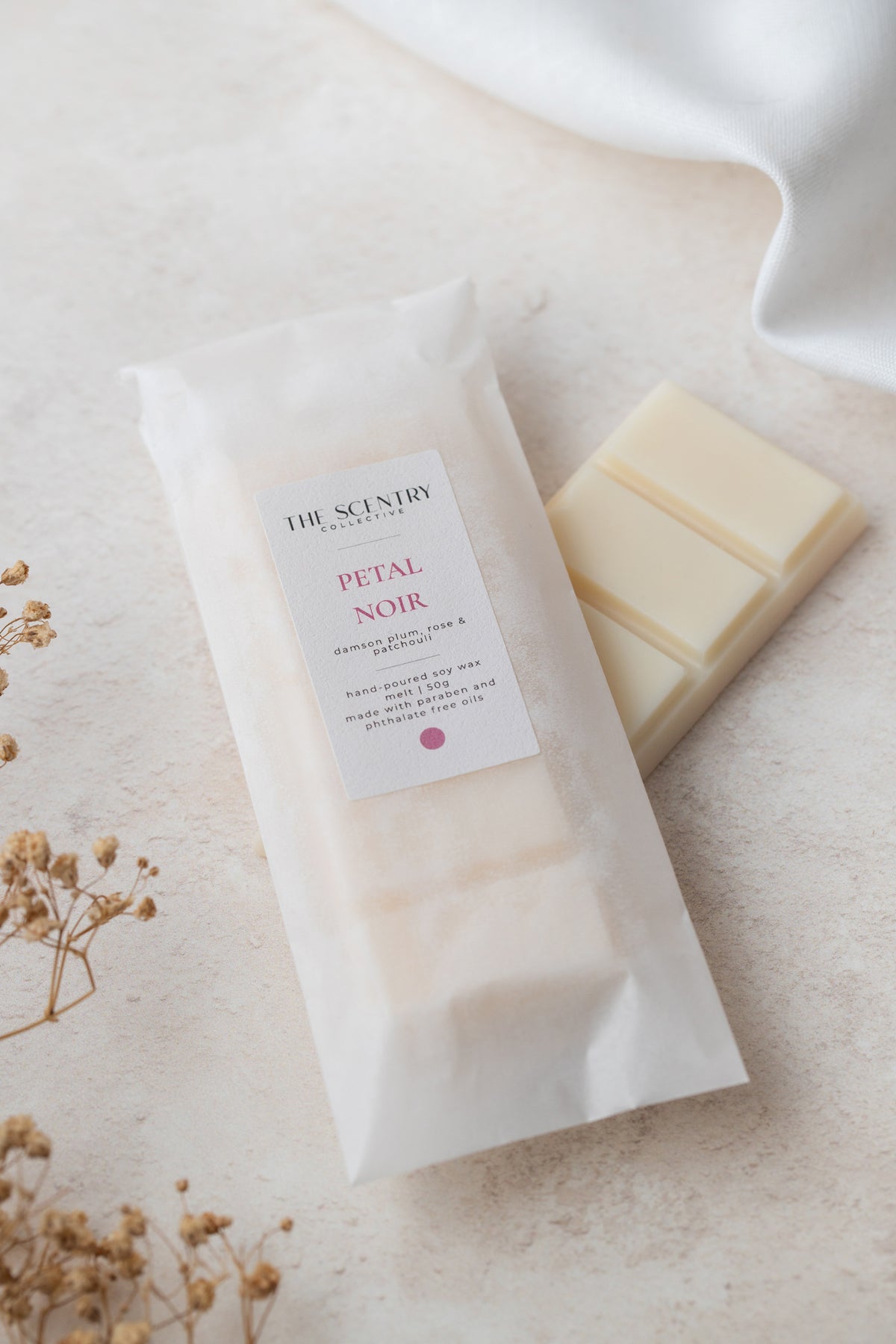 Damson Plum Rose Patchouli Soy Wax Melt Paraben and Phthalate Free