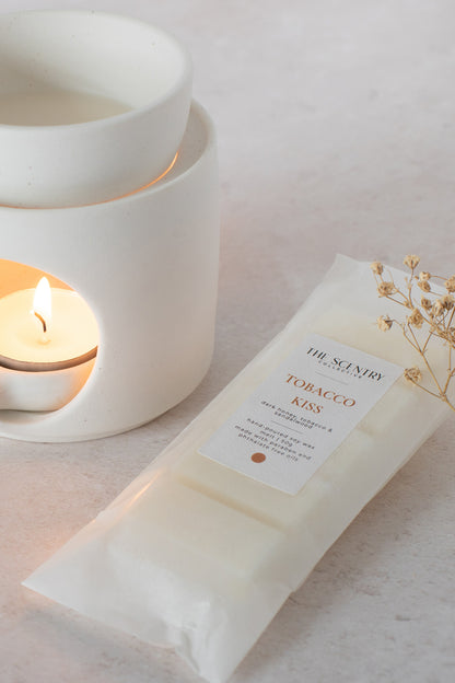 Dark Honey and Tobacco Natural Soy Wax Melt Paraben and Phthalate Free