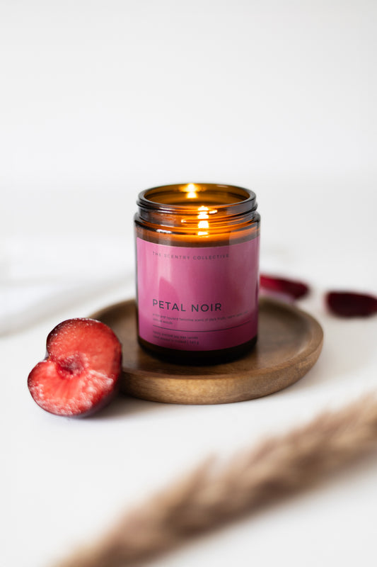 Petal Noir Natural Wax Scented Candle