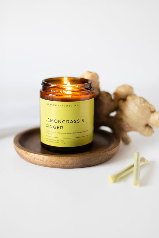 Lemongrass & Ginger Natural Wax Scented Candle